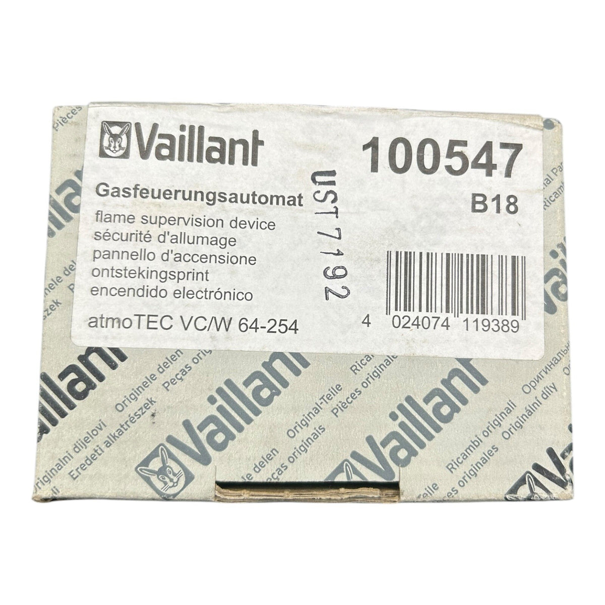 Vaillant Gasfeuerungsautomat 100547 | 100588 für atmoTEC VC/VCW 64-254 XE-C