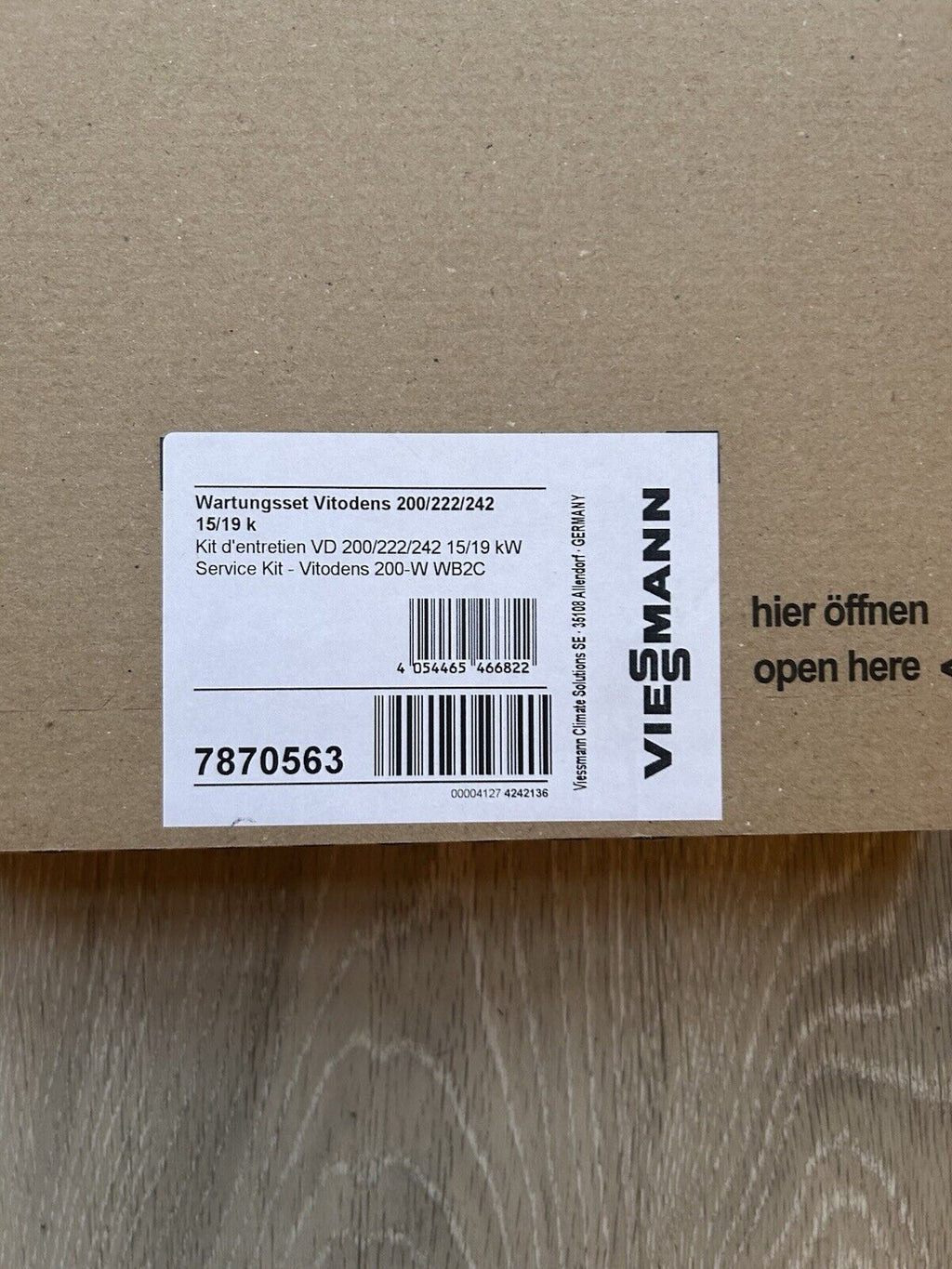 Wartungs Set Viessmann 7870563 div. Vitodens 200 /222/242 15/19 kW Zündelektrode