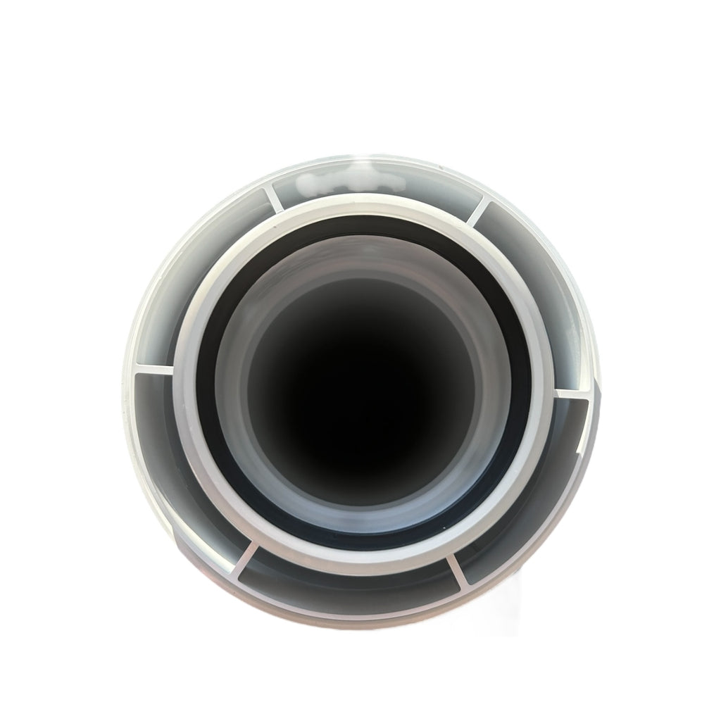 Viessmann 7194320 AZ-Rohr DN 80/125 mm Länge 500 mm Abgas- und Zuluftrohr