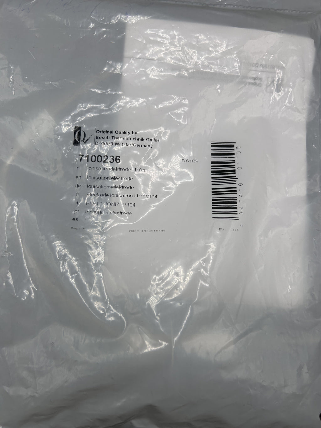 Ionisationselektrode f. Buderus U104 122-11 124-11 7100236 Überwachungselektrode
