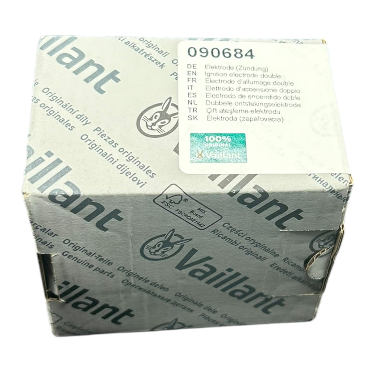Vaillant Doppelzündelektrode 090684 für VC 64, 104, VC-W 184, 185, 194-254 E 09