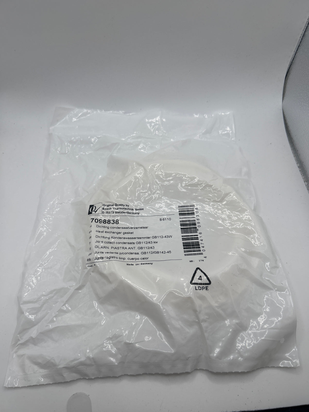 Bosch 7098838 Buderus Sieger Ersatzteil Dichtung Kondenswassersammler GB112 BK11