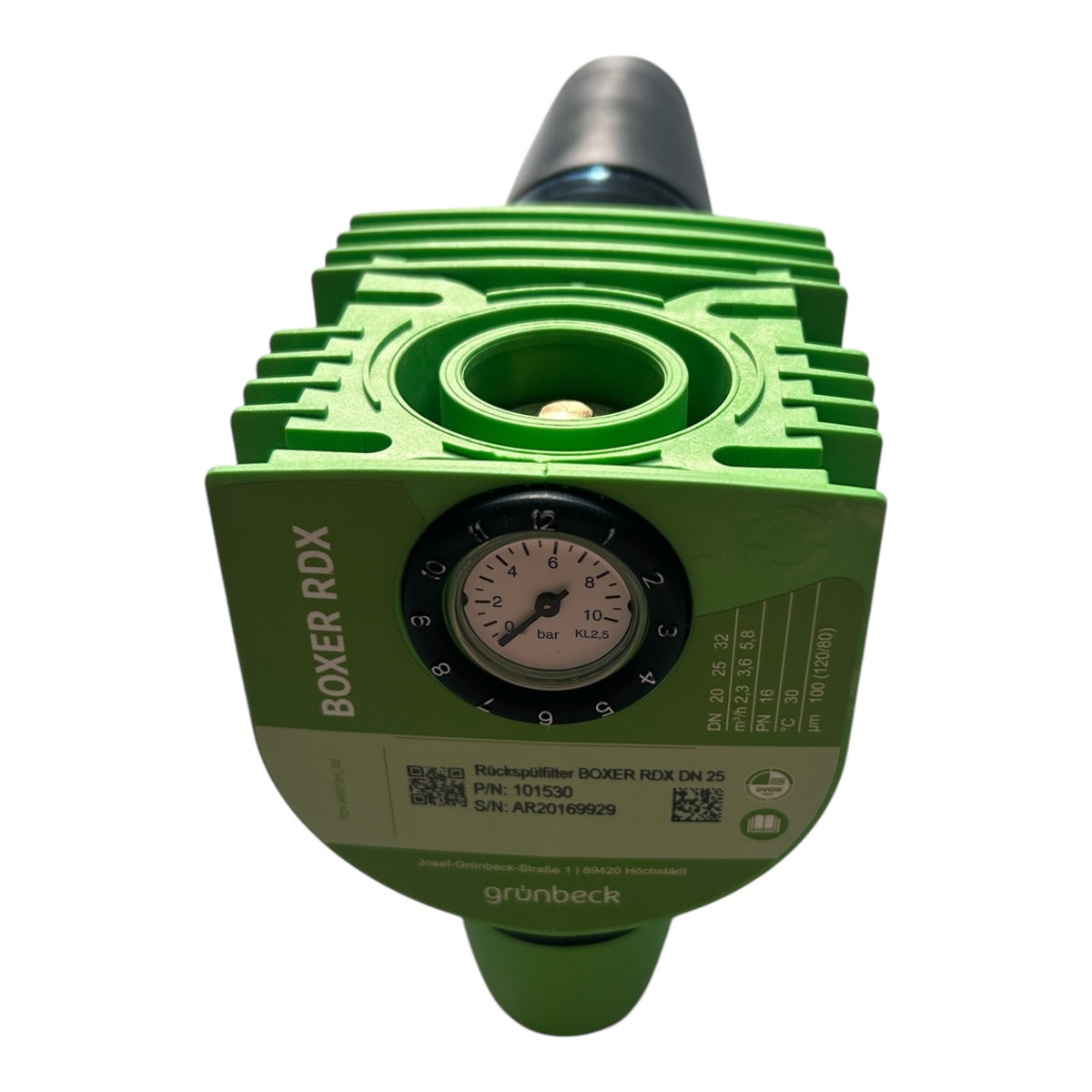 Grünbeck 101530 Boxer RDX Rückspülfilter mit Druckminderer 1 Zoll Wasserfilter