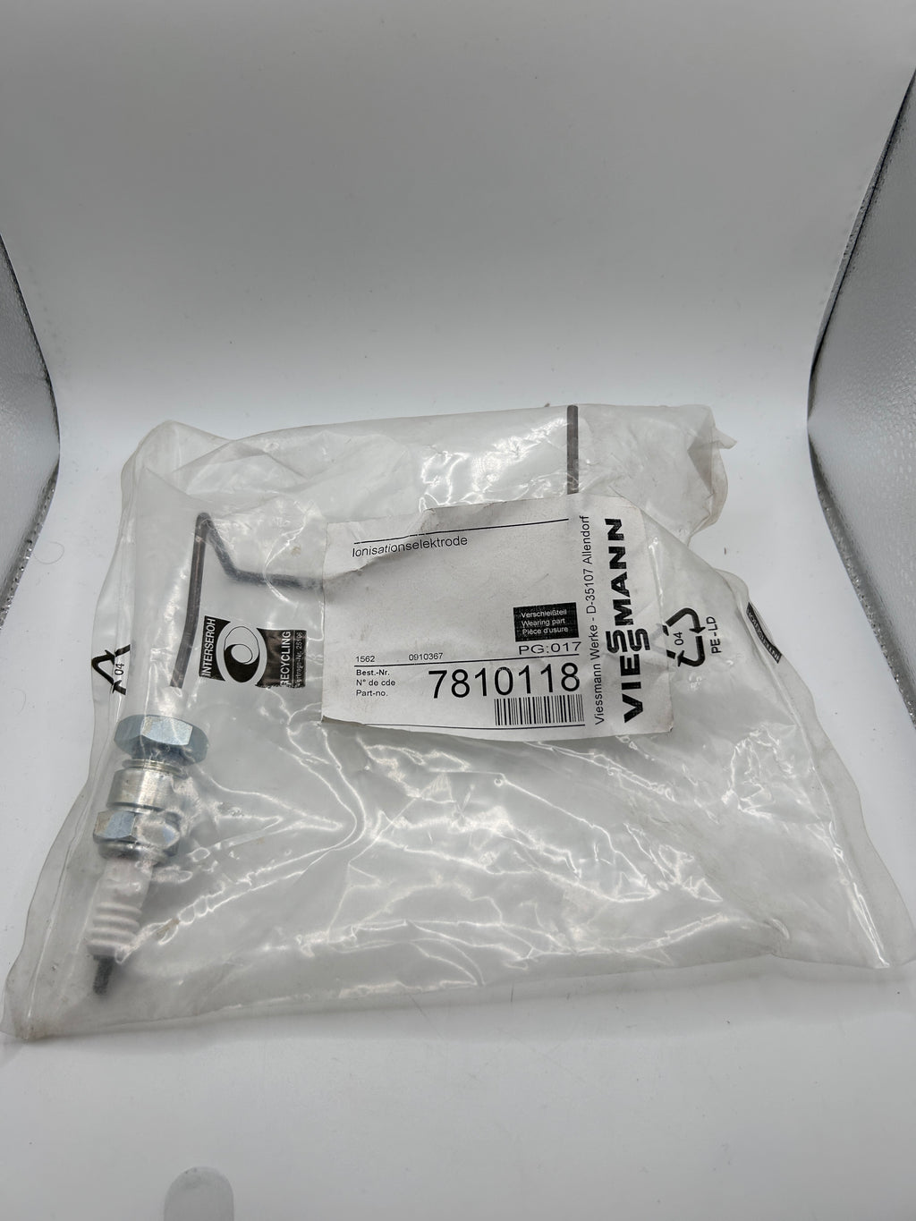 Viessmann Ionisationselektrode 7810118 EV 18,EV-1100-EV-4672, Nr.