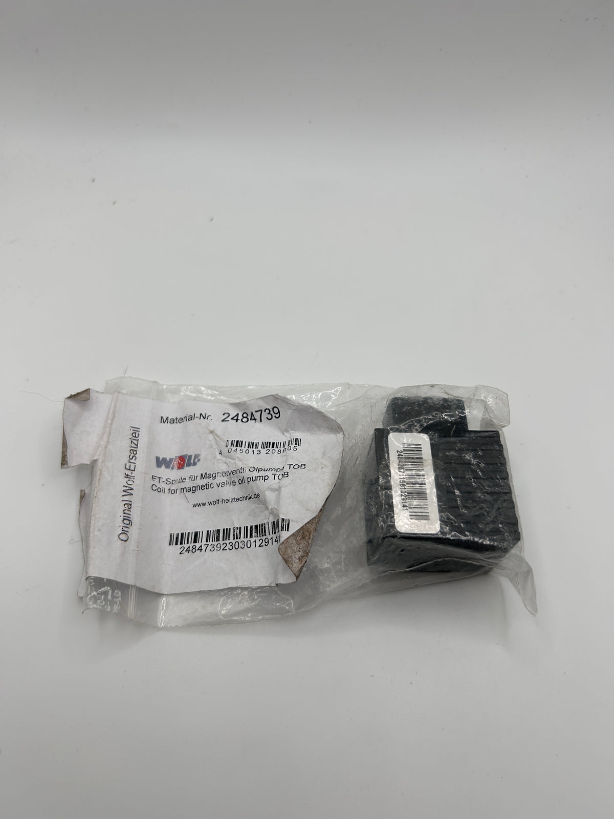 WOLF 2484739 Spule für Magnetventil Ölpumpe TOB