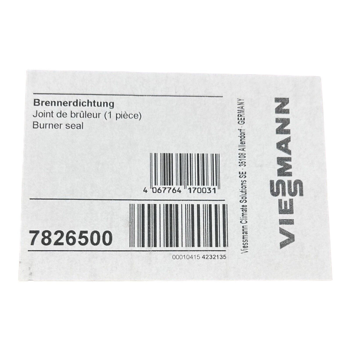Viessmann Dichtung Vitodens 300-W WB3C 333-F FS3A 7826500 OVP