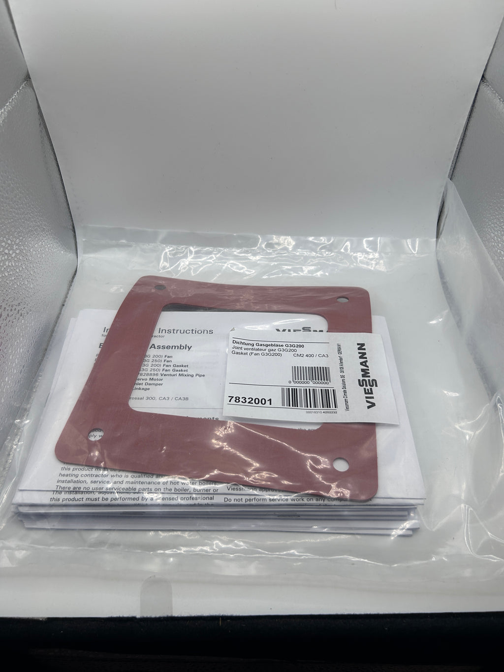 Viessmann Dichtung Gasgebläse G3G200 7832001
