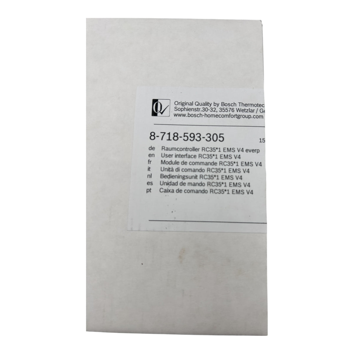 Buderus Regelung Raumcontroller Bedieneinheit RC35*1 EMS V4 8718593305