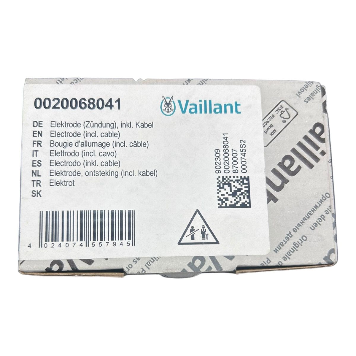 Vaillant Elektrode Zündelektrode 0020068041 VC VCW 104 194 204 254 4-5 und 4-7
