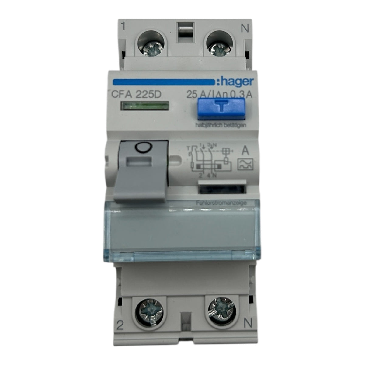 Hager CFA225D Fehlerstrom-Schutzschalter 2polig 25A/300mA