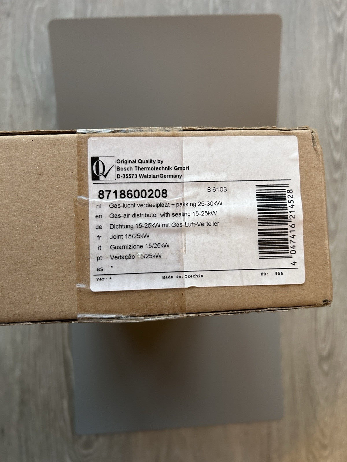 Bosch Buderus Sieger Dichtung 8718600208 15-25kW mit Gas-Luft-Verteiler, GB162