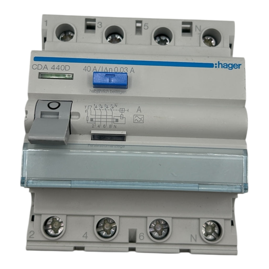 HAGER CDA440D FI-Schutzschalter , 4-polig, Typ A - 40A
