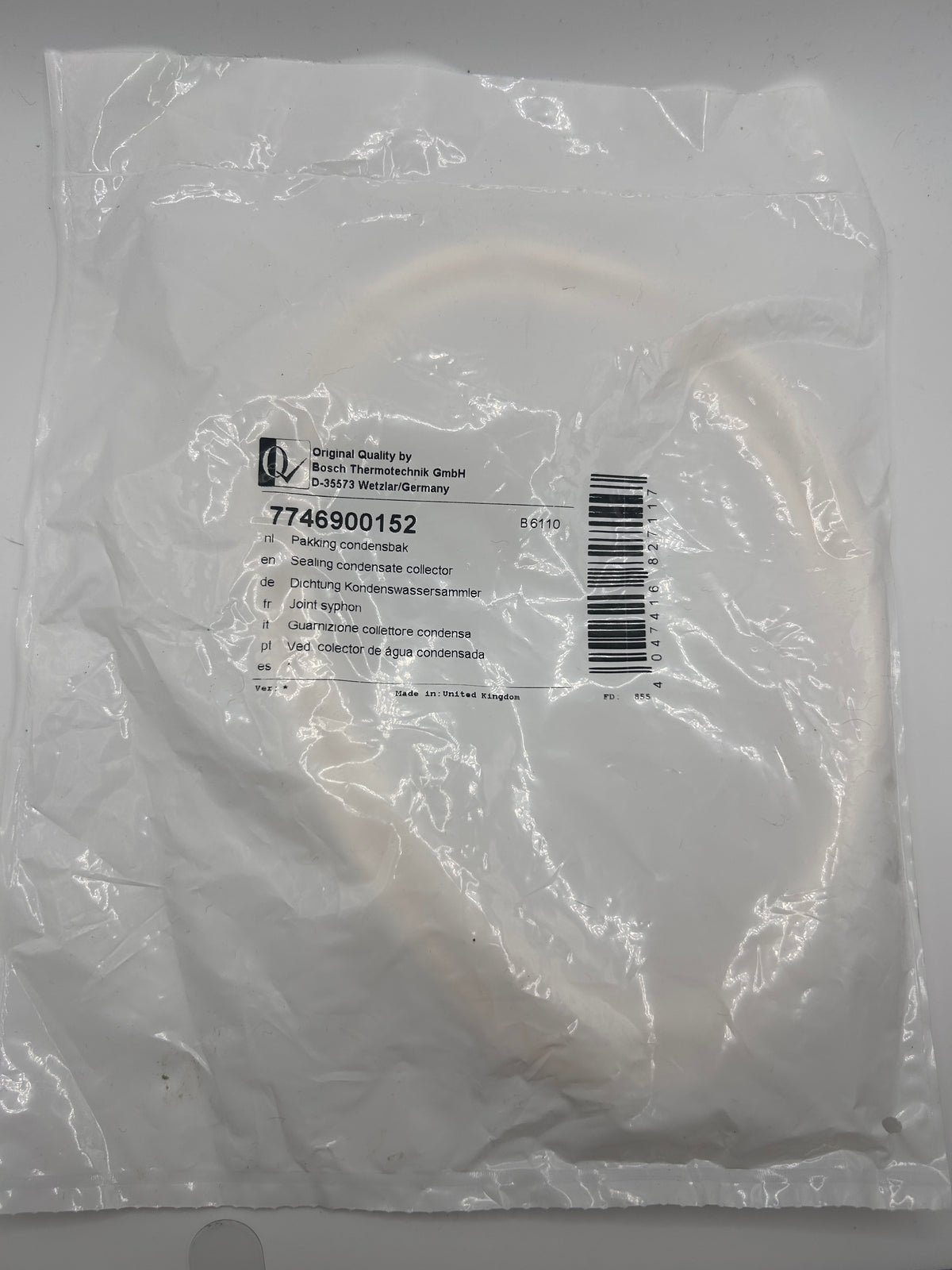 Buderus Sieger Dichtung 7746900152 JG120- Kondensatwassersammler Nr7746900152