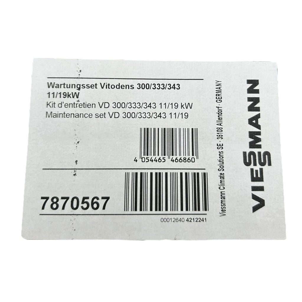Wartungsset Viessmann 7870567 Vitodens 300/333/343 11/19 kW Zündelektrode