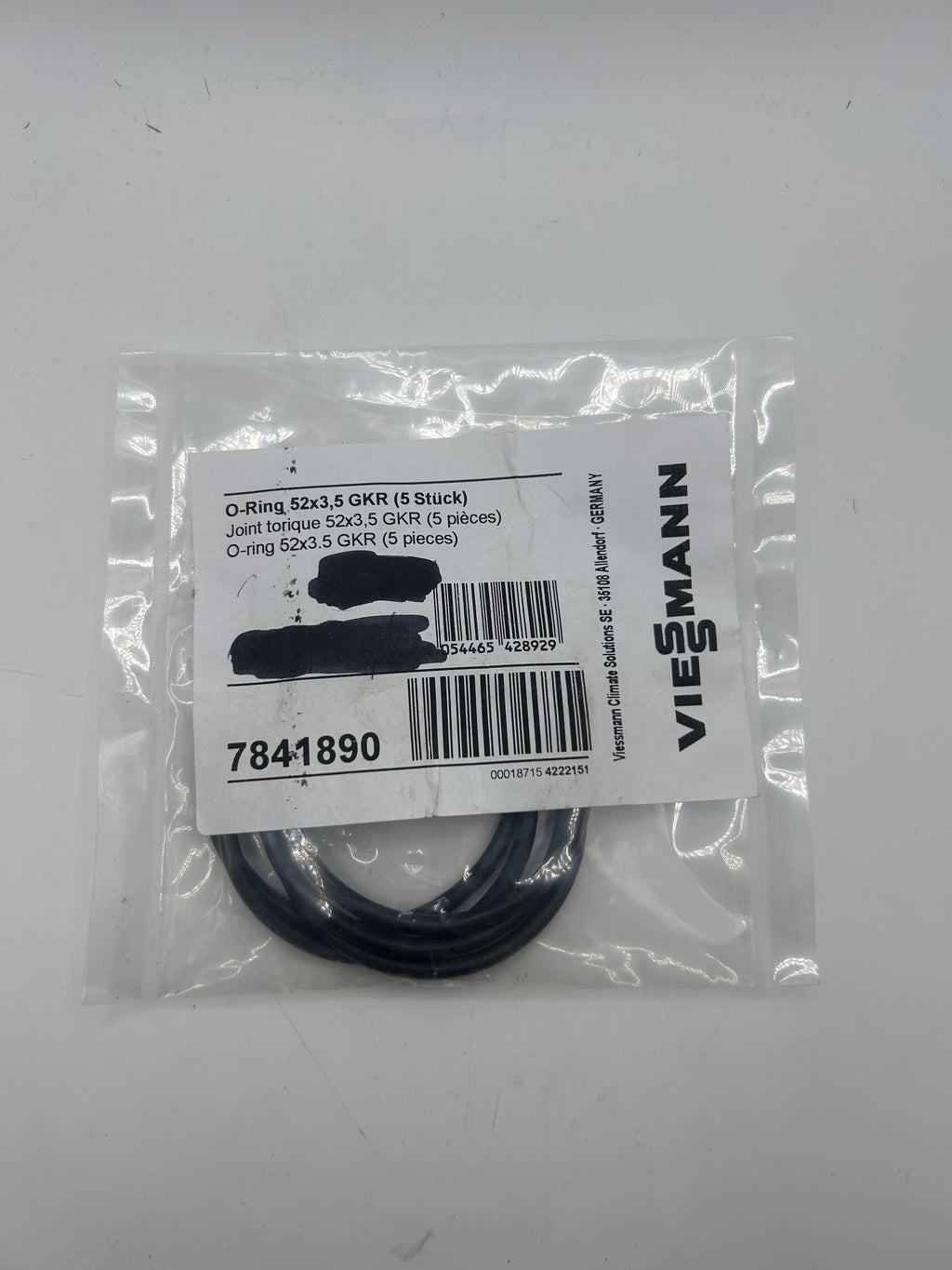 VIESSMANN Dichtung 7841890 GKR O-Ring 52x3,5mm (5 Stück)