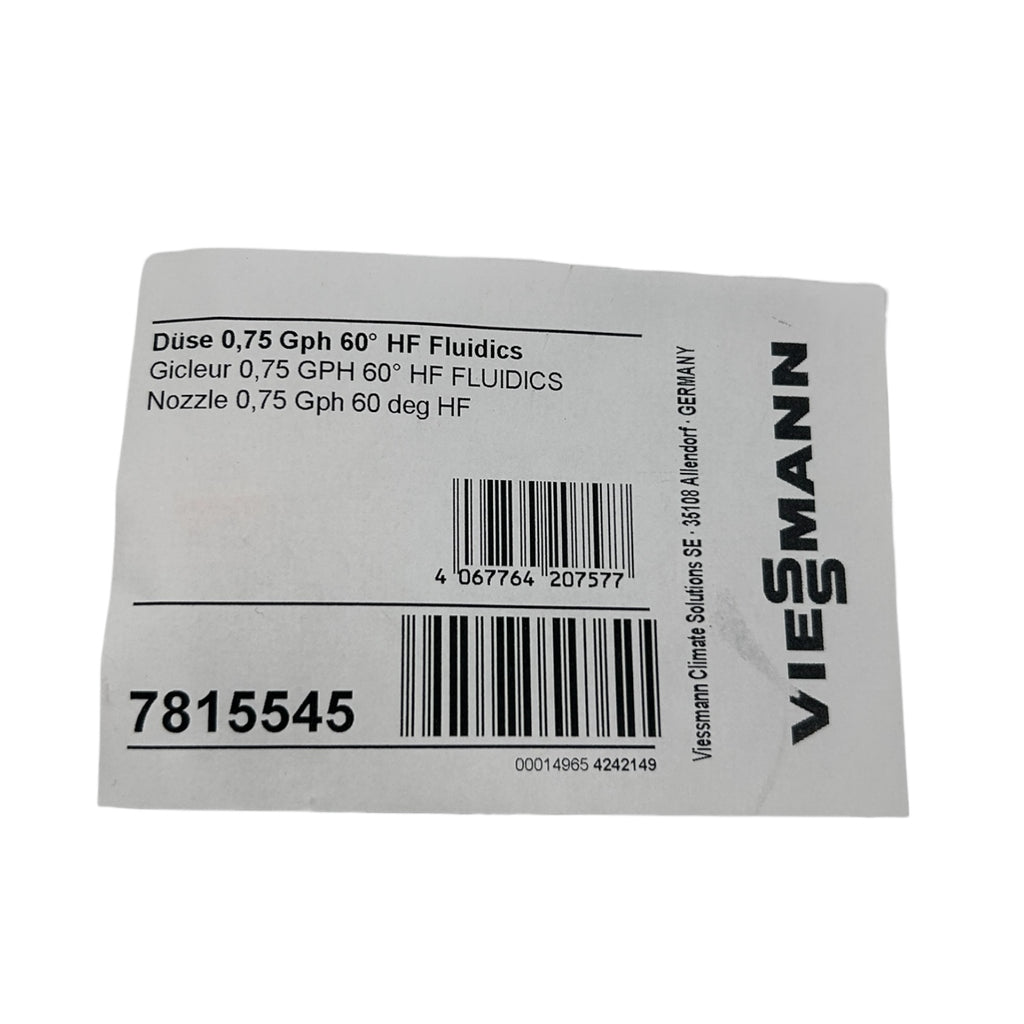 Viessmann 7815545 Düse 0,75 Gph 60° HF Fluidics