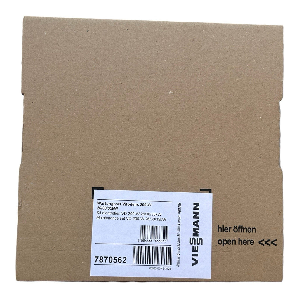 Viessmann Wartungsset 7870562 Vitodens 200-W 26/30/35kW Vitodens 200-W B2KB B2HB geöffnet