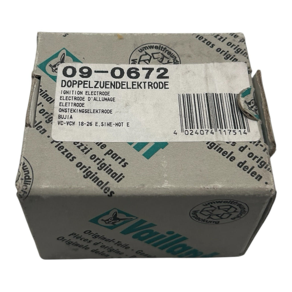 Vaillant Doppelzündelektrode 090672 09-0672 VC-VCW 18-26 E SINE-MCT E