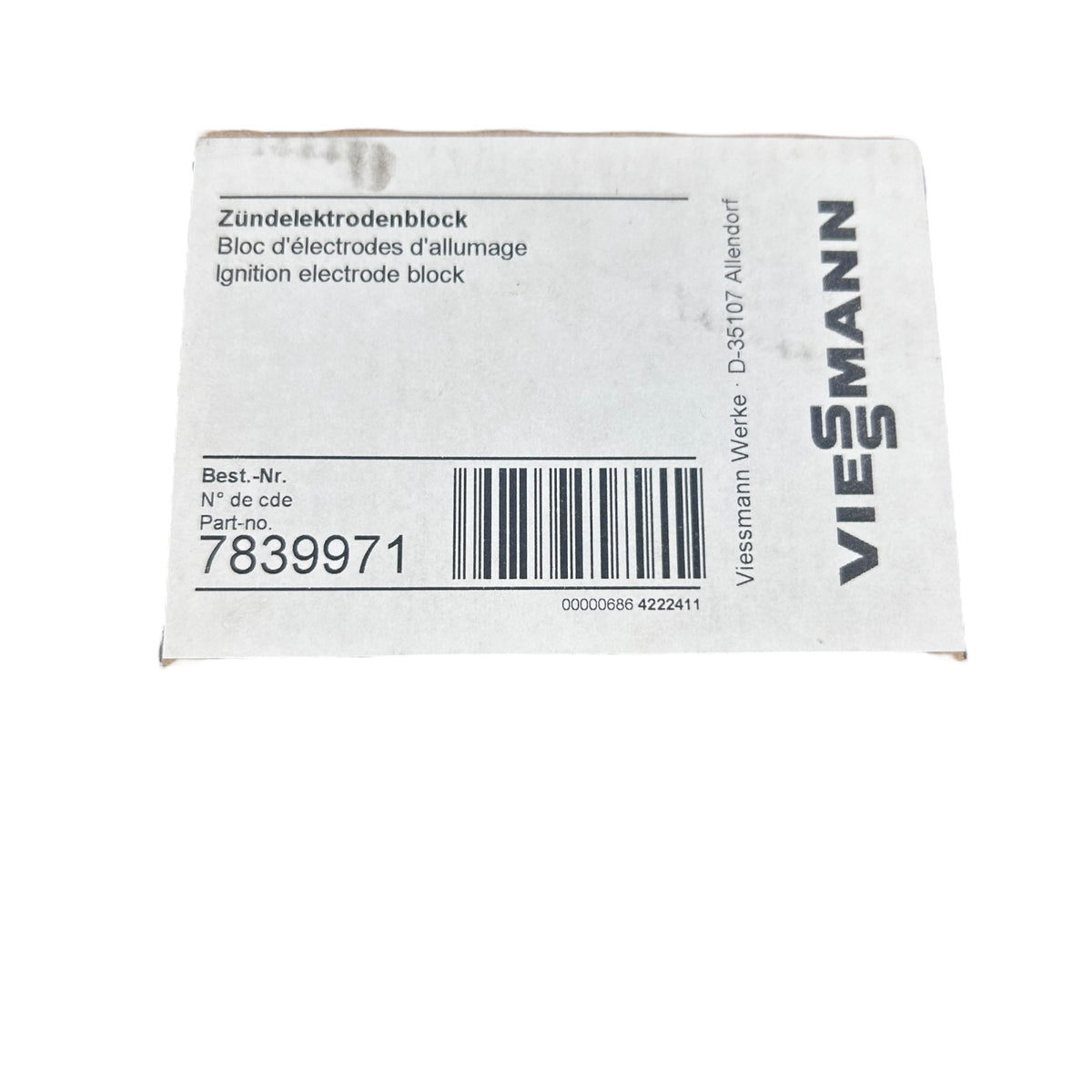 Viessmann Zündelektrode Vitoflame 300 Vitoplus 7822308 Elektrode 7839971 7834878