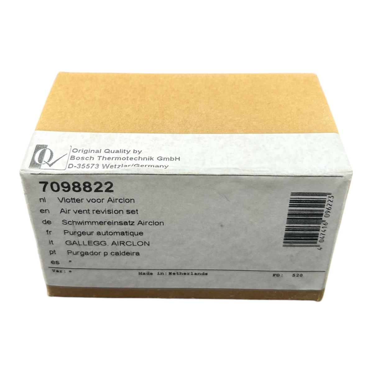 Buderus Ersatz Entlüfter AIRCLON Wärmetauscher GB 102,112,142 BK11 Nr.:7098822