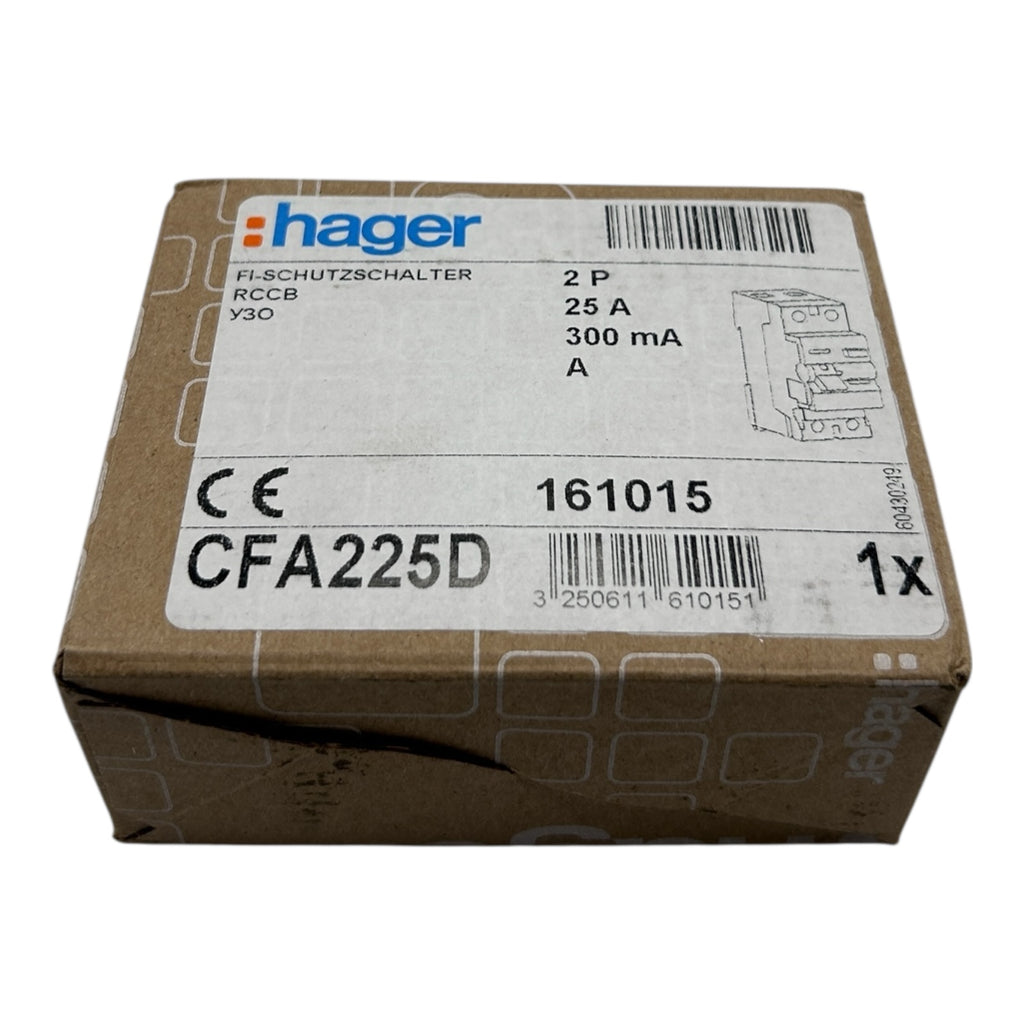 Hager CFA225D Fehlerstrom-Schutzschalter 2polig 25A/300mA