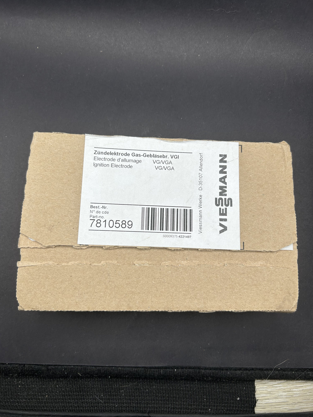 VIESSMANN Zündelektrode 7810589 Gas-Gebläsebr. VGI für Unit Gas-Gebläsebrenner