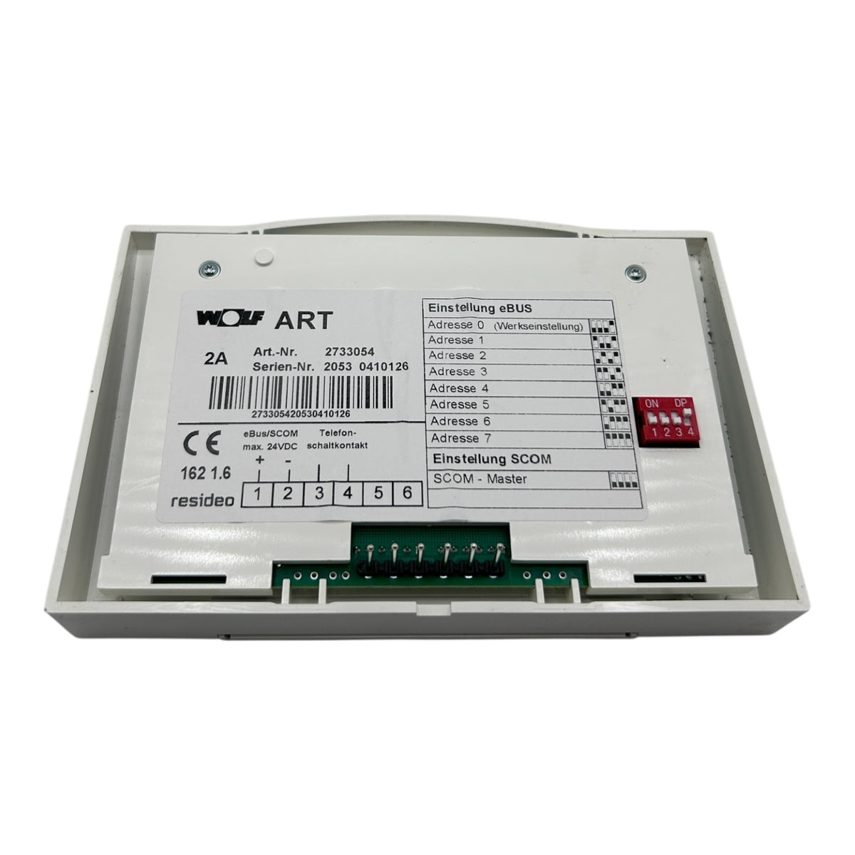 Wolf 2733054 ART Analoger Raum-Temperatur-Regler Thermostat/Steuerung Gastherme