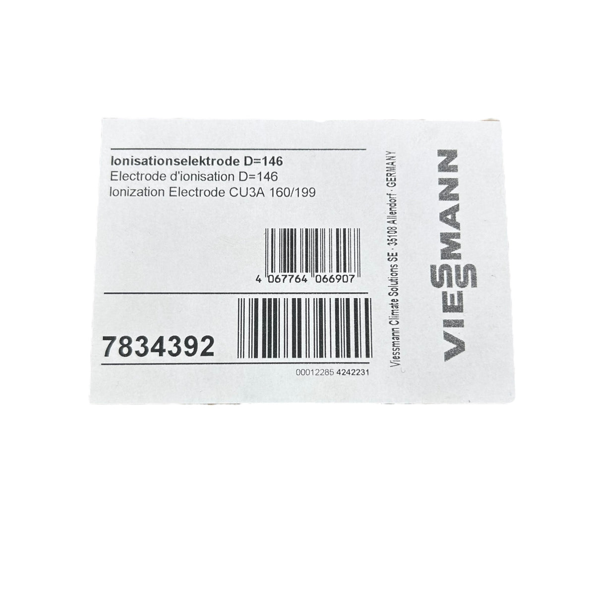 Viessmann Ionisationselektrode 7834392 D 146 Vitocrossal 300 CU3A 45- 60kw