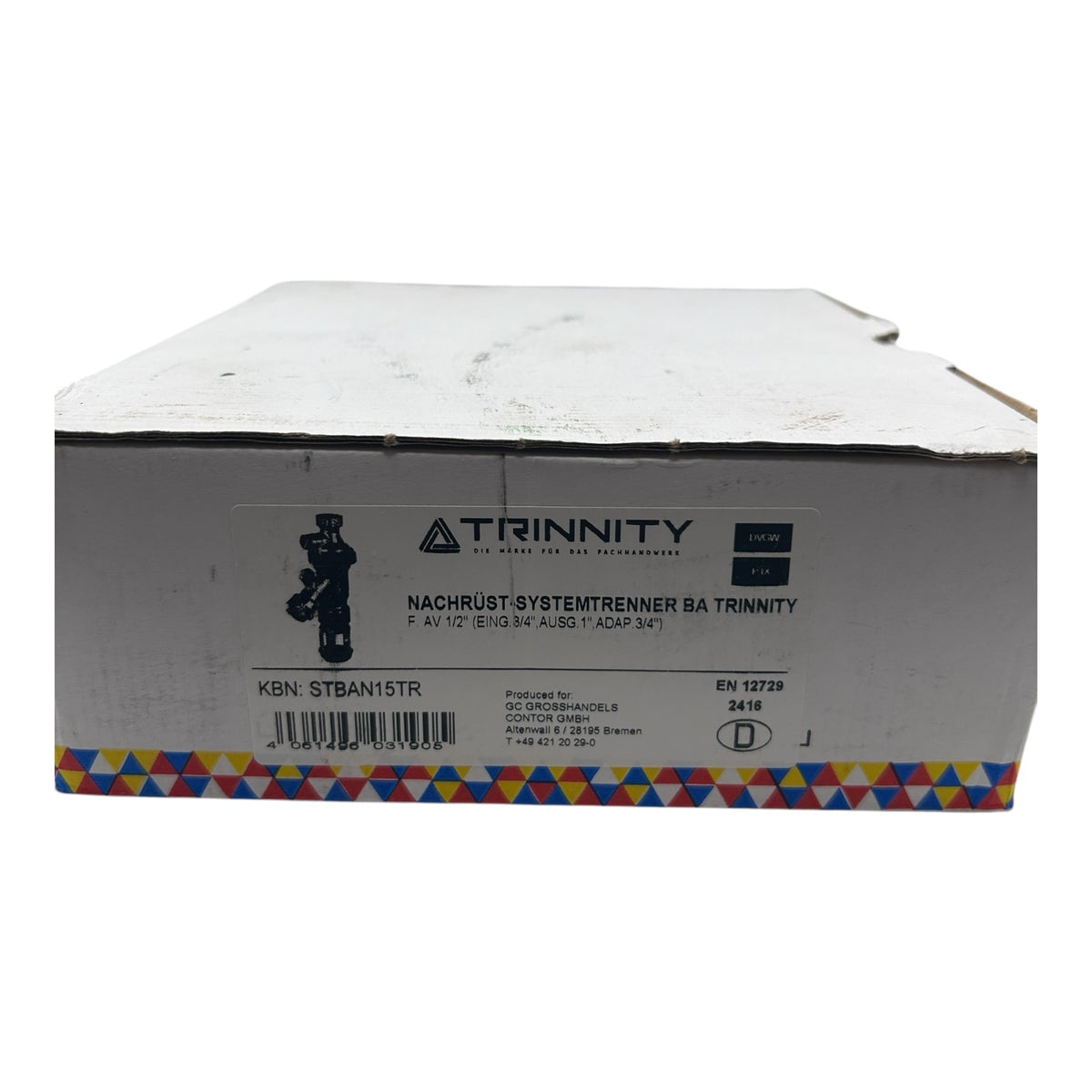 TRINNITY Nachrüst-Systemtrenner BA für AV 1/2''(Eingang 3/4'',Ausgang 1'')