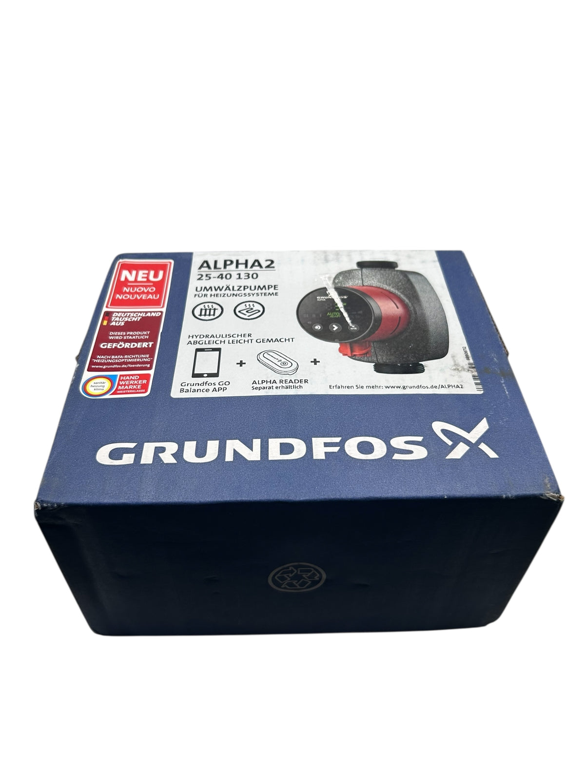 Grundfos Heizungspumpe ALPHA2 25-40 Umwälzpumpe 130 mm Nassläufer (99261701)