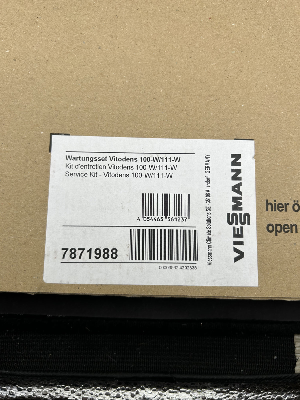 NEU Viessmann 7871988 Wartungsset Vitodens 100-W/111-W OVP geöffnet