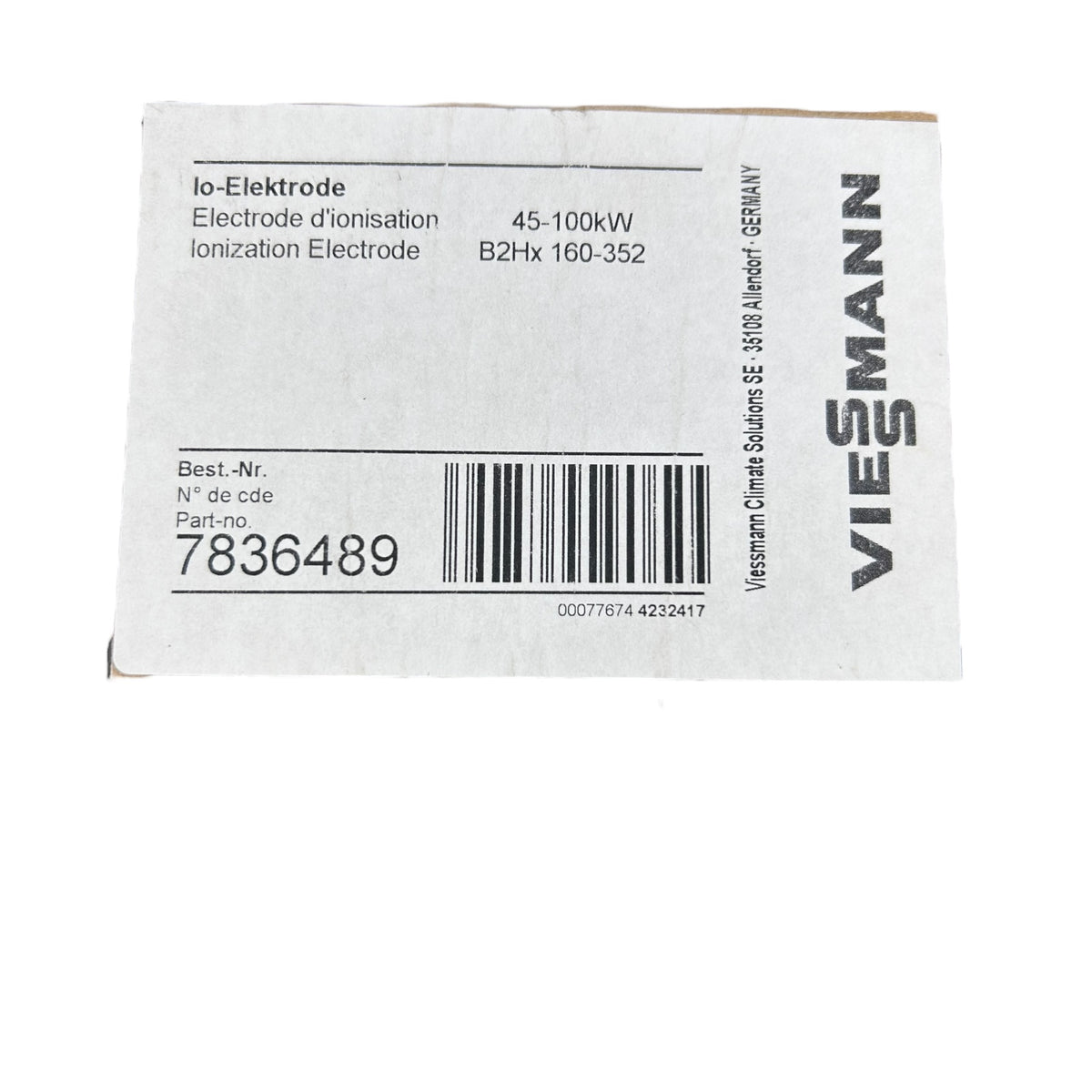 VIESSMANN 7836489 IO- Elektrode Ionisationselektrode 45-100kw