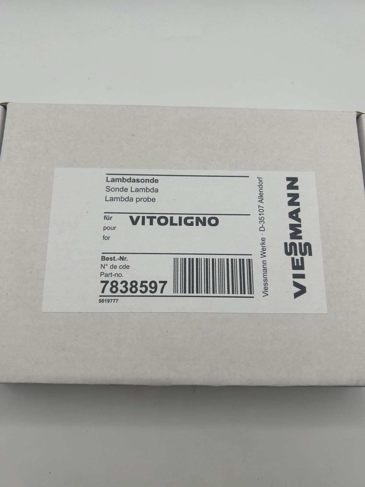 Viessmann Lambdasonde 7838597 NGK Typ OZAS-S1 ersetzt 7836783