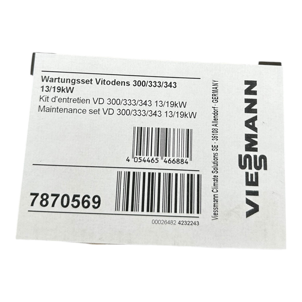 Wartungsset Viessmann 7870569 div. Vitodens 300/333/343 13/19 kW Zündelektrode geöffnet