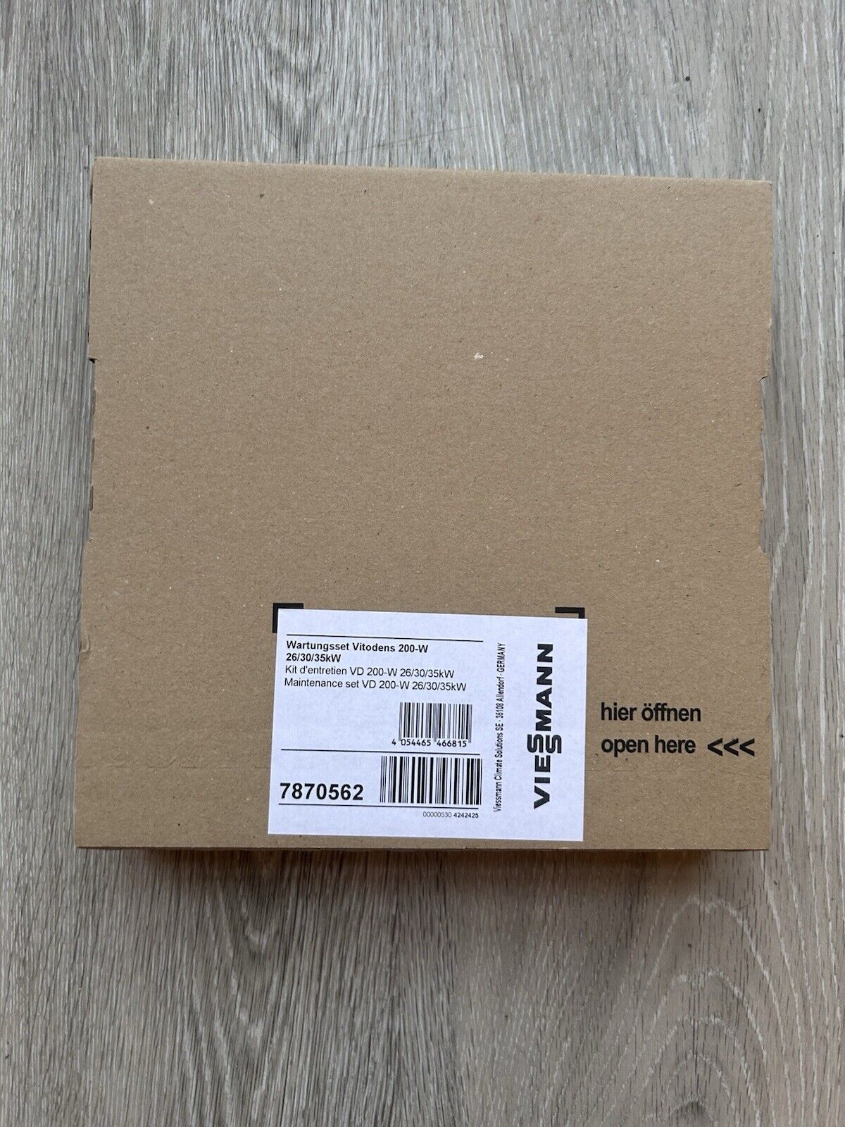 Viessmann Wartungsset 7870562 Vitodens 200-W 26/30/35kW Vitodens 200-W B2KB B2HB