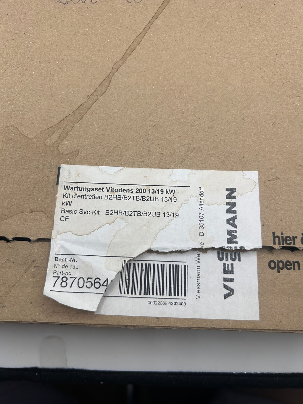 Viessmann 7870564 Wartungs-Set Zündelektrode diverse Typen von Vitodens 200 13/1