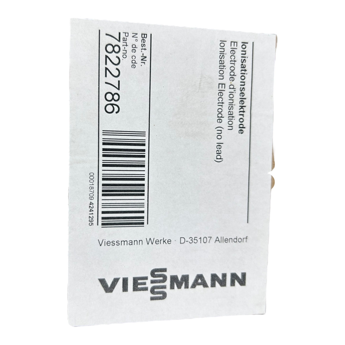 Ionisationselektrode Elektrode für Viessmann Vitodens ab 2004 7822786 OVP