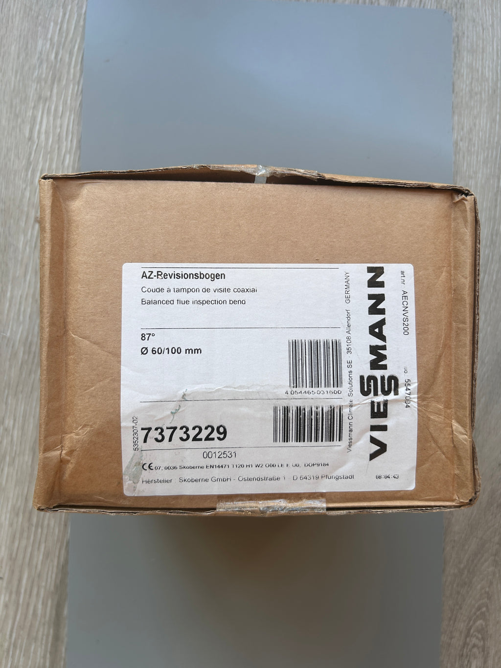 Viessmann 7373229 AZ-Revisions-Bogen 87° D=60/100 oder Skoberne Condens Blue