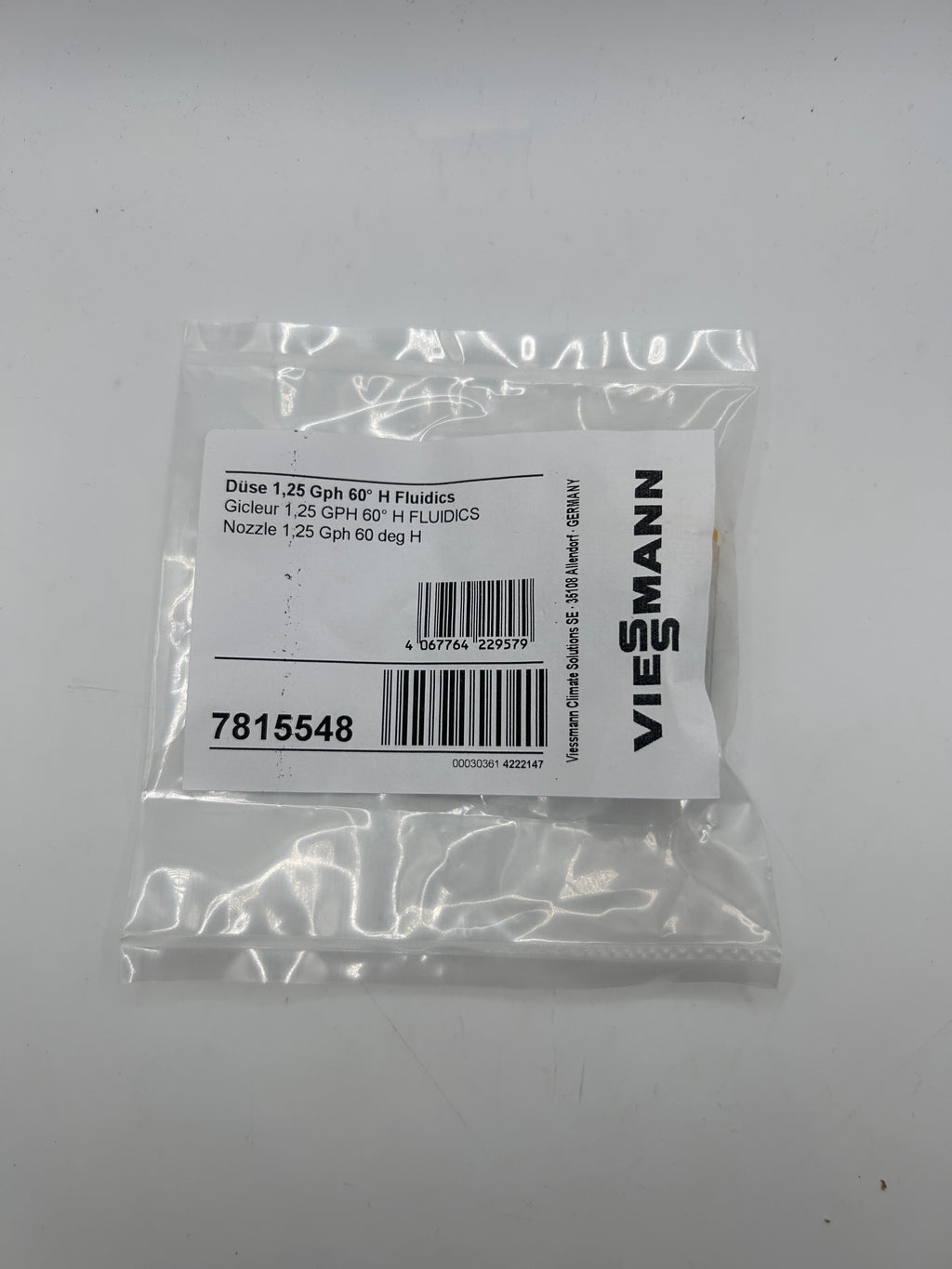 Viesmann 7815548 VIESSMANN Düse 1,25 Gph 60° H Fluidics
