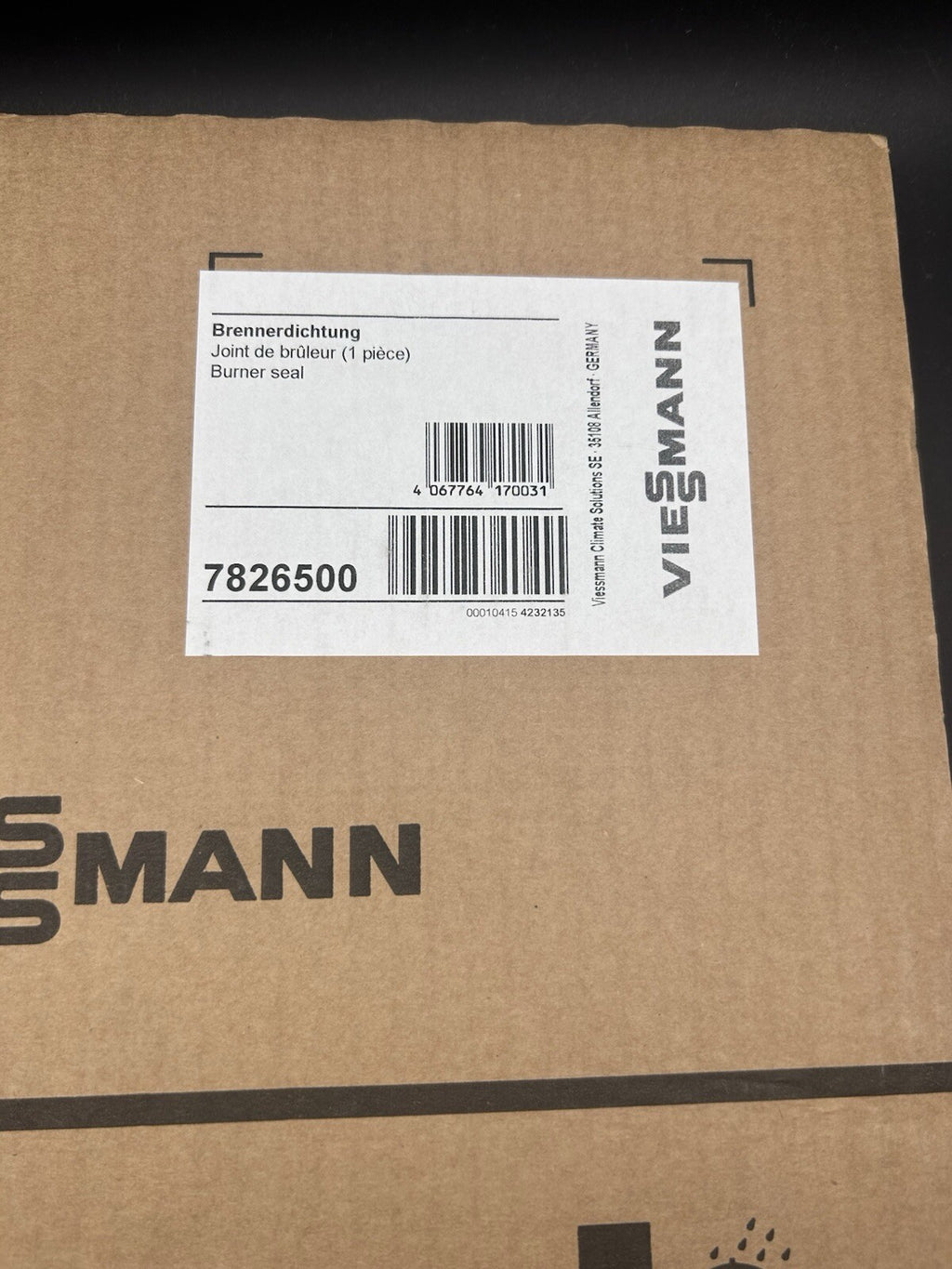 Viessmann Dichtung Vitodens 300-W WB3C 333-F FS3A 7826500 OVP