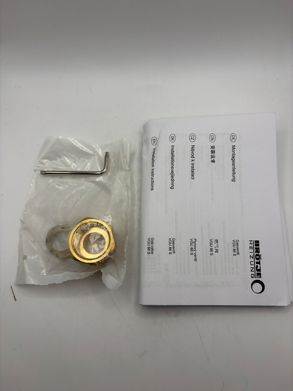 Brötje 7727679 Ersatzteil Gasventil VGU86S inkl. Adapter a. VGU86