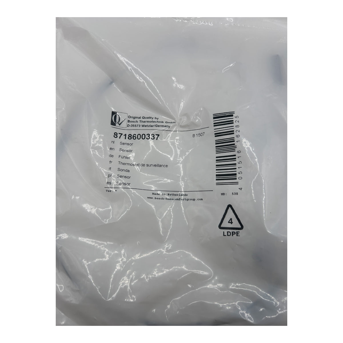 Buderus Fühler, Brennerthermostat, (Wärmetauscher) - GB132, GB152(T) 8718600337