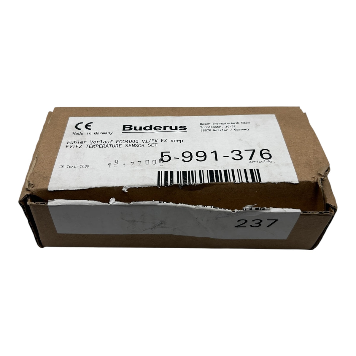 Buderus 5991376 Vorlauffühler ECO4000 V1/FV-FZ verp Temperatursensorset