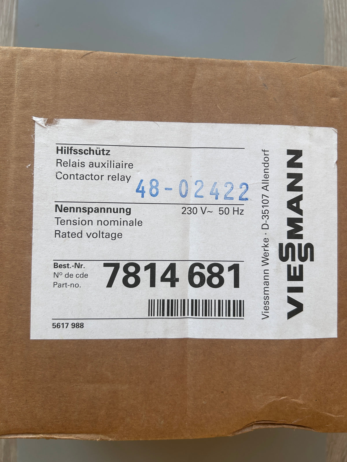 Viessmann 7814681 Hilfsschütz 230V~ Eaton CI-K2-145-TS Zubehör Schütz