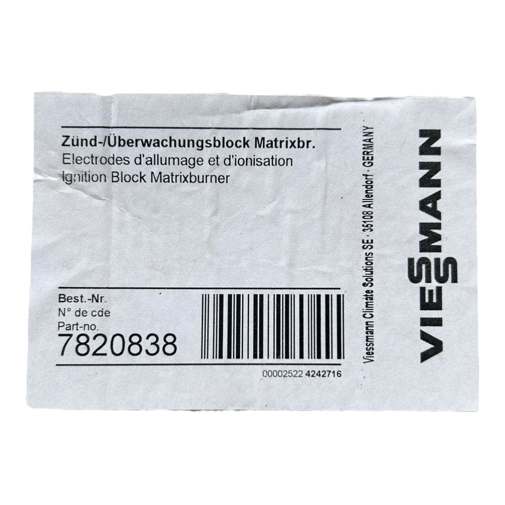 Viessmann Zünd- + Überwachungselektrode MatriX Brenner 7820838 Zündelektrode