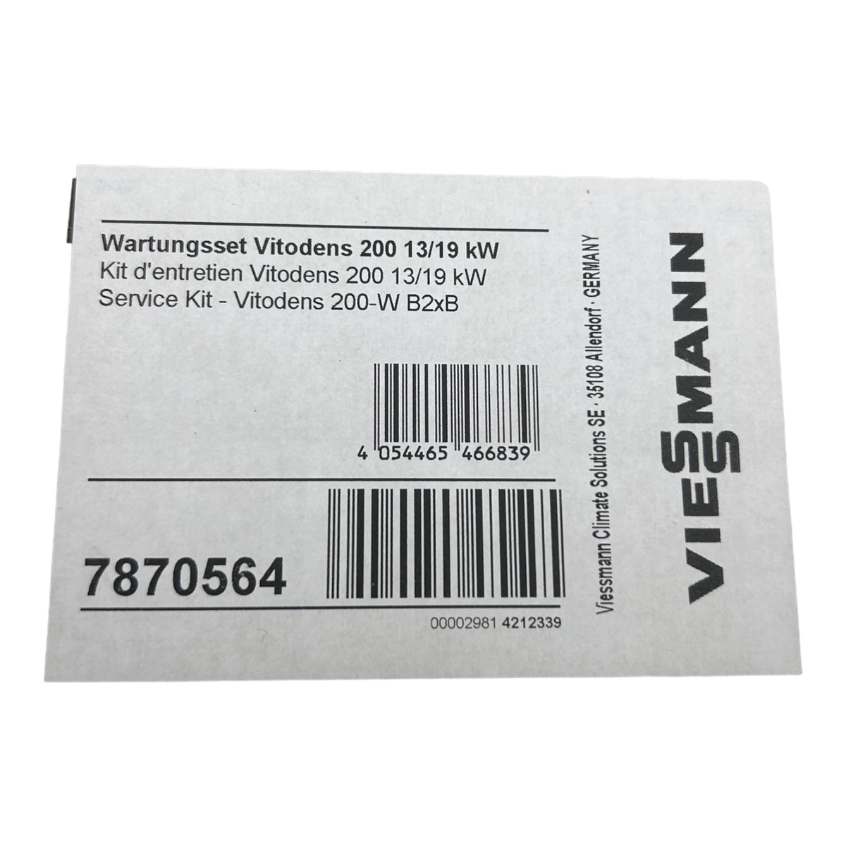 Viessmann 7870564 Wartungsset Vitodens 200-W 13/19 kW ab BJ 2016