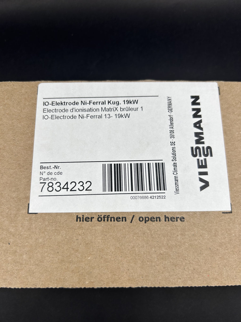 VIESSMANN Ionisationselektrode passend für Vitodens ab 2007 7834232 7823351 OEM