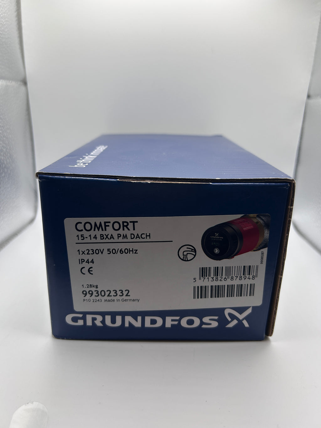 Grundfos 99302332 COMFORT 15-14 BXA PM DACH Umwälzpumpe , 1 Zirkulationspumpe