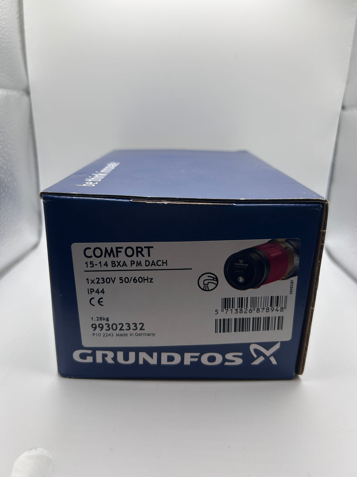 Grundfos 99302332 COMFORT 15-14 BXA PM DACH Umwälzpumpe , 1 Zirkulationspumpe