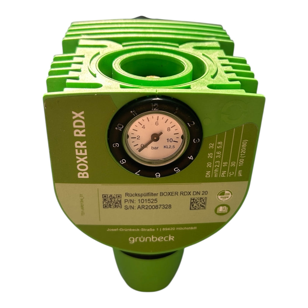 Grünbeck 101525 Rückspülfilter Boxer RDX 3/4" 100 µm Druckminderer Wasserfilter